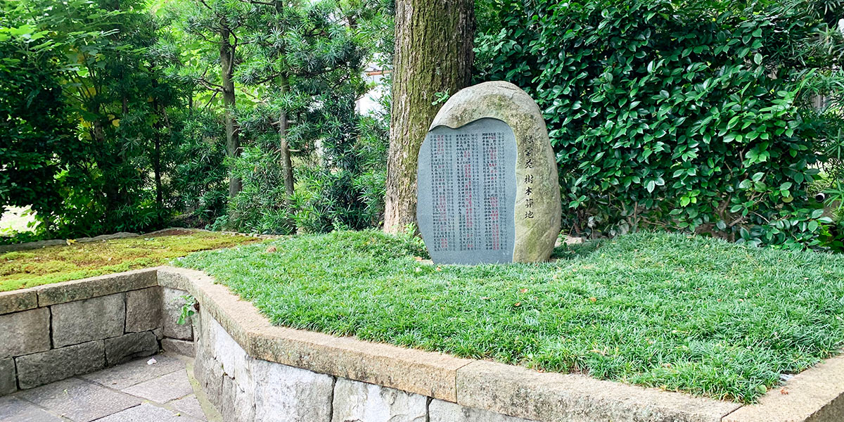 両足院の樹木葬の風景